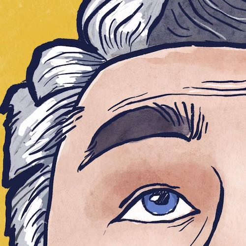 A digital portrait of chess grandmaster Vasyl Ivanchuk.